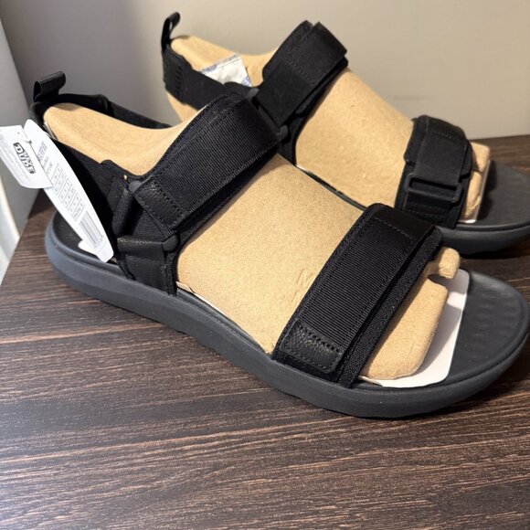 NEW Hey Dude Mens Carson Sandal Sport Mode Black/Black Size 13 ~ 40712-060 - Picture 1 of 4